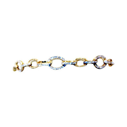 diamond round brilliant bracelet all yellow gold link