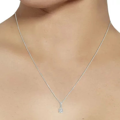 0.23 CT. T.W. Diamond Pendant in 14K White Gold