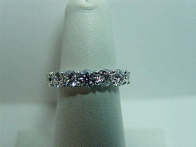 DIAMOND ROUND BR SHAPE ETERNITY SET BAND COMMON PRONG DIAMOND ETERNITY BAND