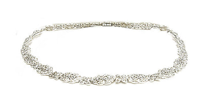DIAMOND ROUND BR SHAPE PRONG BEZEL SET NECKLACE AROUND THE NECKLACE TO BACK