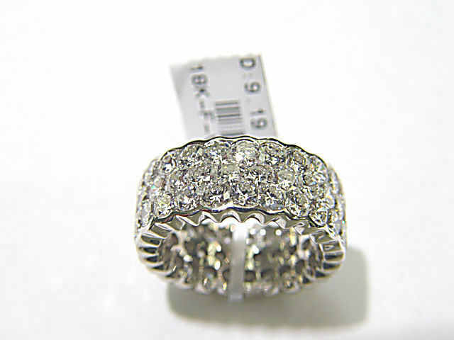 3 ROW SPECIAL CUT DIAMONDS HEXAGON AND ROUNDED HEXAGON SHAPE