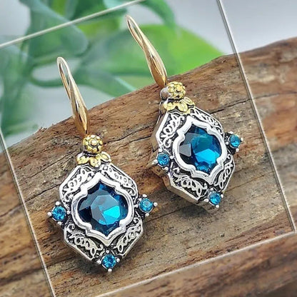 Exquisite Sapphire Earrings Zircon Earrings Dangle Earrings Drop Earrings Diamon