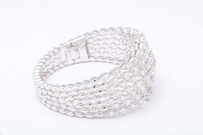 Diamond Bangle Cuff Bracelet