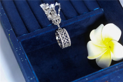 Waterfall Fringe Rhinestone Microset Ring
