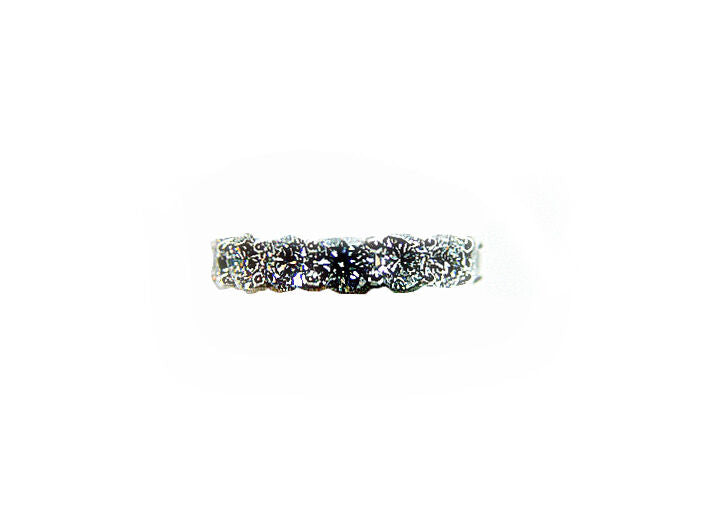 DIAMOND ROUND BR SHAPE ETERNITY SET BAND COMMON PRONG DIAMOND ETERNITY BAND