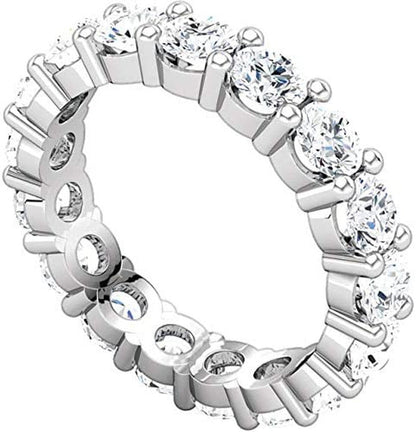 5 Carat (Ctw) 14K White Gold round Diamond Ladies Eternity Wedding Anniversary S