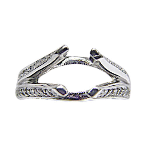 DIAMOND ROUND BRILLIANT SHAPE 2 ROW SET SETTING 4 PRONG
