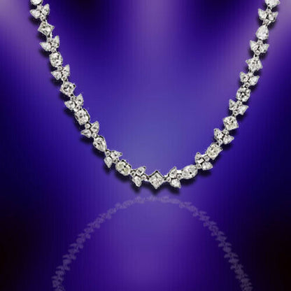 Diamond Necklace! 53.61 ct Multi Shape Long Diamond Necklace