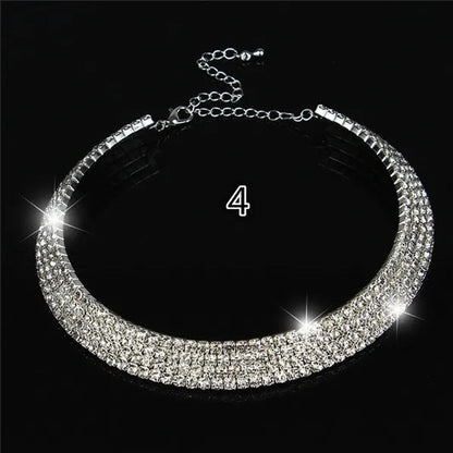 Best Valentine'S Day Gift! Hot Sale New Women Rhinestone Collar Necklace Choker