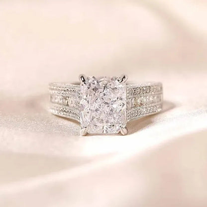 Luxury Woman Fashion Accessories Shiny 925 Sterling Silver Natural White Sapphir