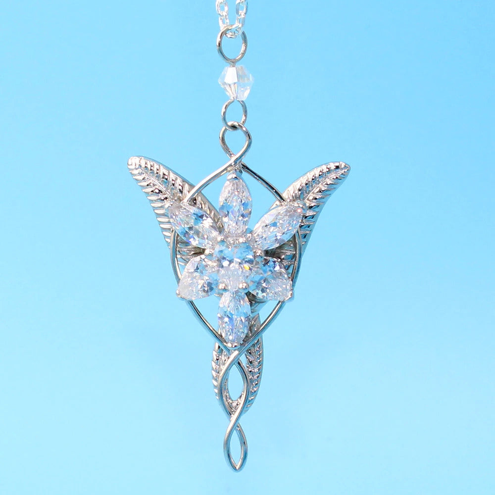 925 Sterling Sliver Wedding Jewelry Lord Princess Arwen Evenstar Pendant
