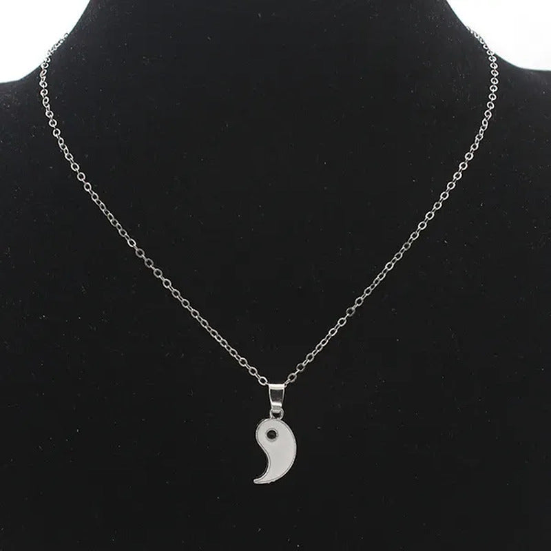 2022 New Best Friend Bracelet 2 Matching Yin Yang Adjustable Rope Bracelet Neckl