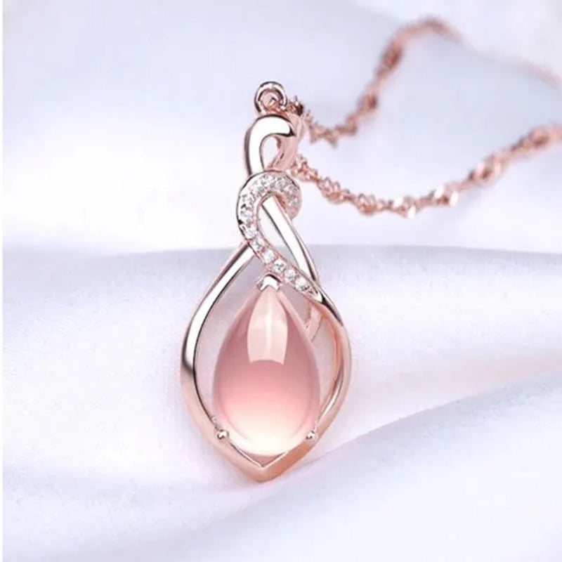 Mother'S Day Gift Good Color Lotus Stone Charm New Fashion Shape Jewelry Opal Wo
