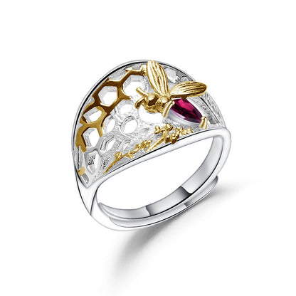 Designer Natural Wind Opening Adjustable Ring