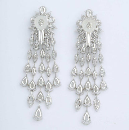 Diamond 36.41 carats of marquise and pear shape diamonds set in 18k white gold.