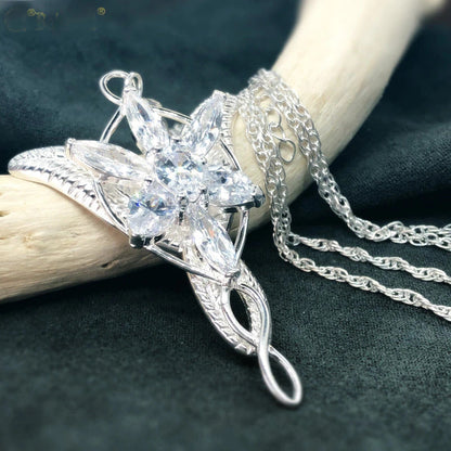 925 Sterling Sliver Wedding Jewelry Lord Princess Arwen Evenstar Pendant