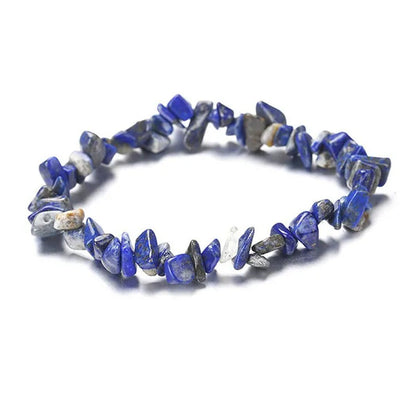 10 Colors Healing Natural Stone Beads Chips Single Strand Women Yoga Bracelets L