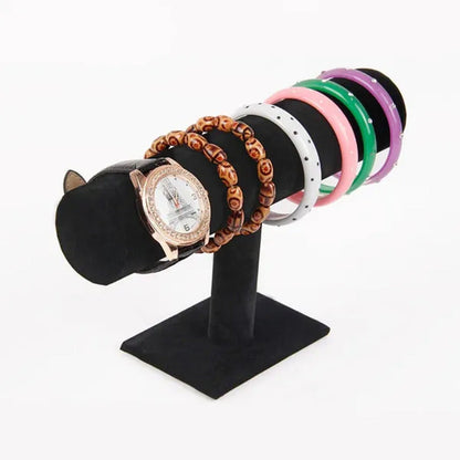 Portable Velvet Bracelet Bangle Necklace Display Stand Holder Watch Jewelry Orga