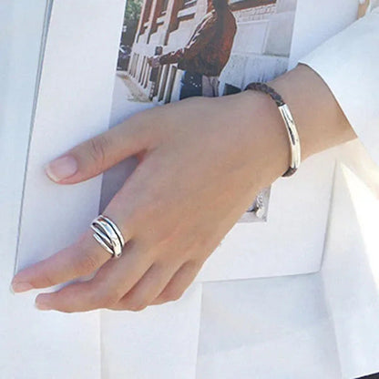 Rings for Women Adjustable Geometric Irregular Rings Exaggerated Novel Jewelry