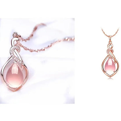 Mother'S Day Gift Good Color Lotus Stone Charm New Fashion Shape Jewelry Opal Wo
