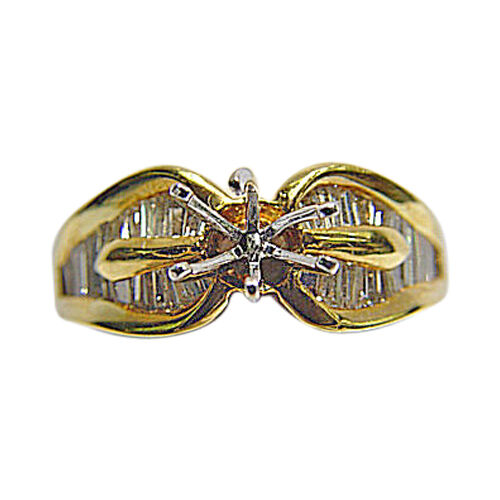 DIAMOND BAGUETTE SHAPE CHANNEL SET SETTING 6 PRONG