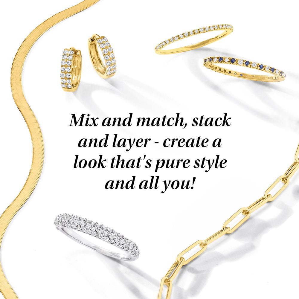 RS Pure by  Italian 14Kt Yellow Gold Hammered-Link Necklace