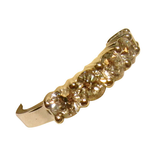 DIAMOND FIVE ROUND BRILLIANT SHAPE TOP SET BAND DIAMOND ANNIVERSARY BAND DIAMOND