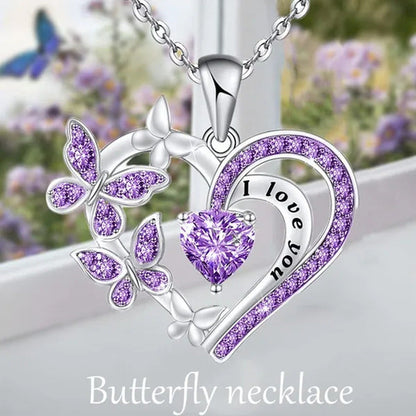 Exquisite Fashion Creative Women'S Butterfly Necklace Crystal Butterfly Jewelry