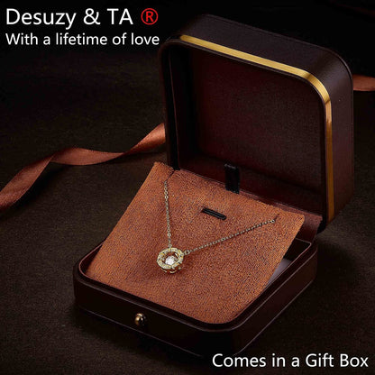 Moissanite Diamond Necklaces for Women,Dancing Heart Pendant Necklaces,925 Sterl