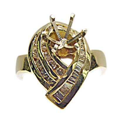 DIAMOND ROUND BRILLIANT SHAPE BAGUETTE SHAPE SETTING