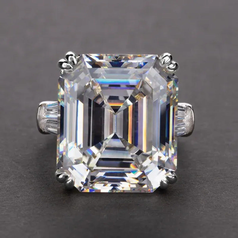 Luxury 100% 925 Sterling Silver Created Pink White Sapphire Square Cut Diamond W