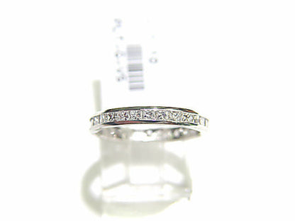 DIAMOND PRINCESS SHAPE ETERNITY SET CHANNEL SET BAND