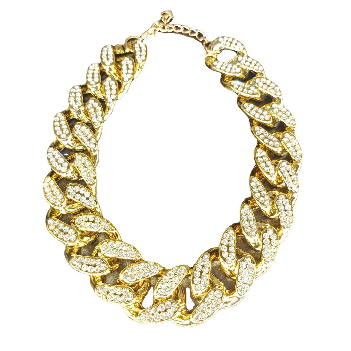 Pet Fashion Simple Diamond Gold Necklace