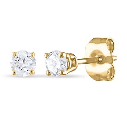 0.23 CT. T.W. round Diamond Stud Earrings in 14K Gold (H-I, SI2)