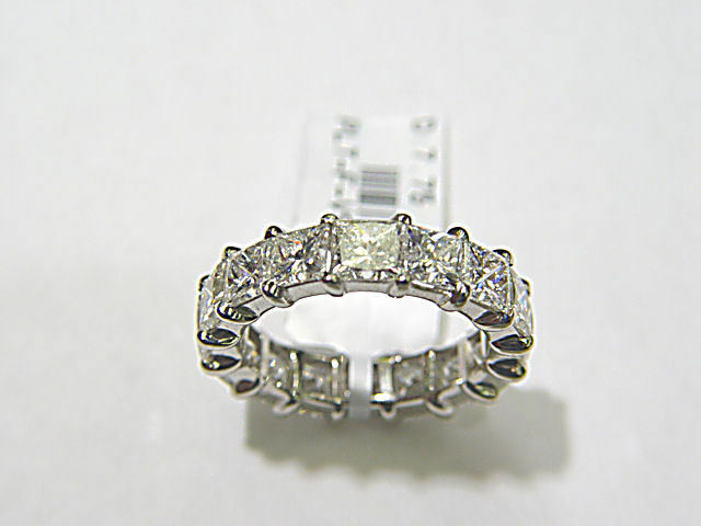 DIAMOND 16 SHAPE PRINCESS DIAMOND ETERNITY BAND ALL AROUND SET DIAMOND BAND