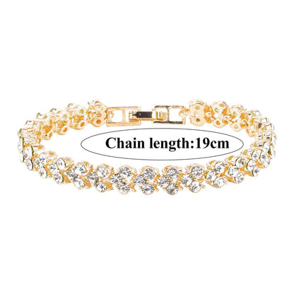 Bracelets for Teen Girls Gold Single Rhinestone Bracelet Diamond Bracelets for W