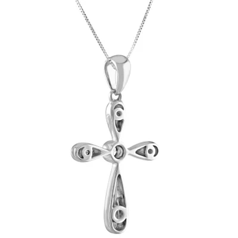 0.03 CT. T.W. Diamond Cross Pendant in 14K Gold