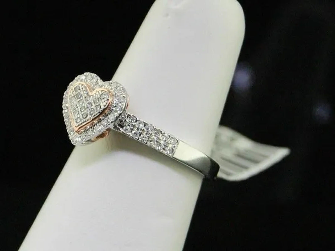 Luxurious Exquisite Fashion Solid 925 Sterling Silver Natural Heart White Sapphi