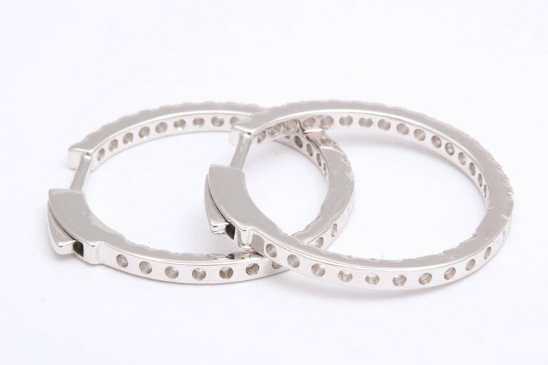 Diamond Hoop Earrings