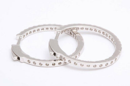 Diamond Hoop Earrings