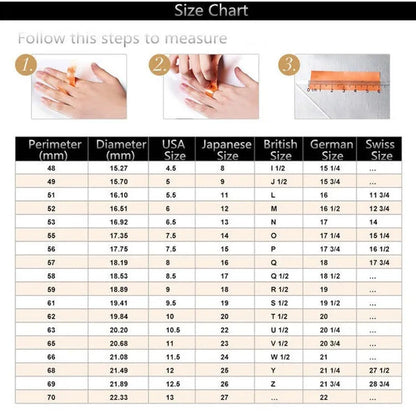 925 Sterling Silver Women Girls Fashion Garnet Ruby Topaz Gemstone Wedding Rings