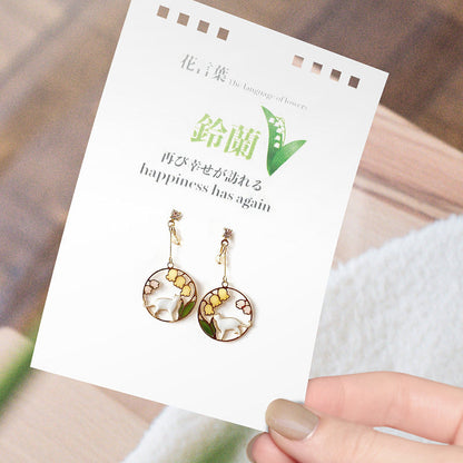 Earrings without Pierced Ears, Sweet Flowers and Playful