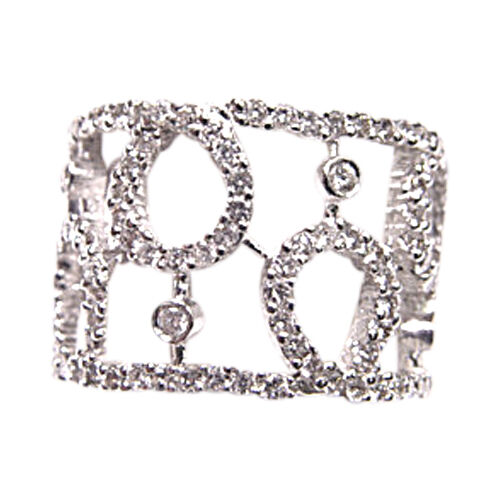 DIAMOND SET IN A WIDE BAND