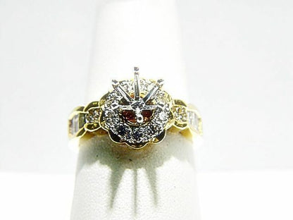DIAMOND 12 ROUND BRILLIANT 8 BAGUETTE SHAPE SETTING