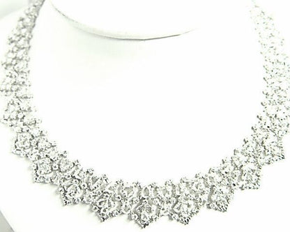 DIAMOND ROUND BRILLIANT SHAPE SPECIAL CUT ROSE SHAPE MULTI SIZE PEAR NECKLACE