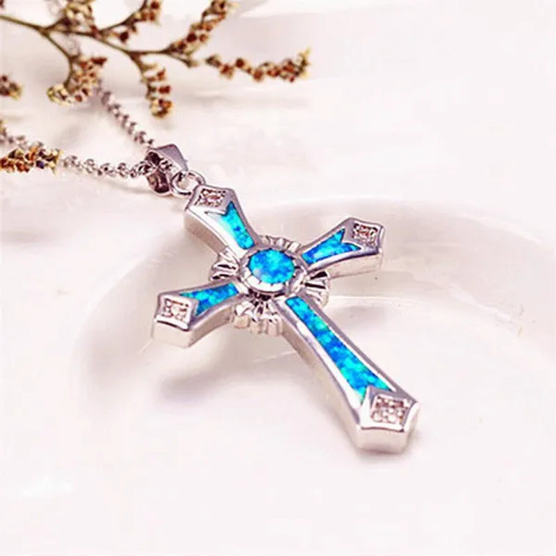 Exquisite Fashion Cross Pendant 925 Sterling Silver Necklace Diamond Necklace Cr