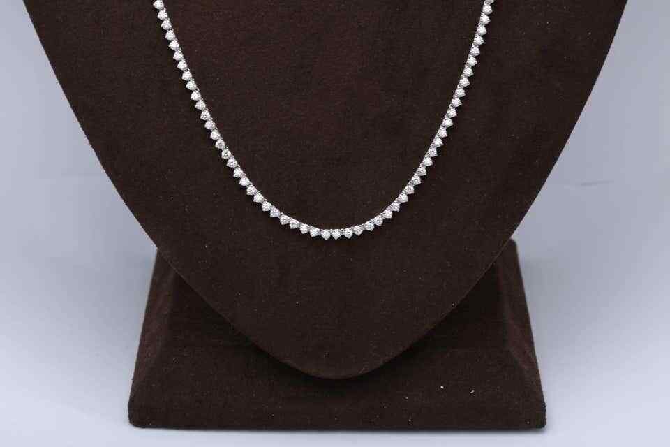 Diamond Tennis Opera Necklace