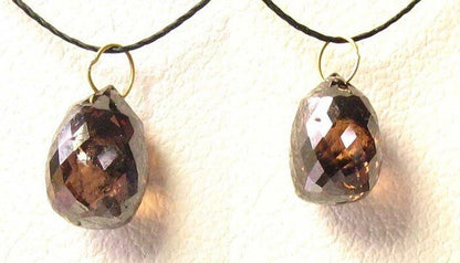 Chocolate Diamond 2.05Cts Briolette 18K Pendant | 8X5.5X5Mm | 1 Diamond |
