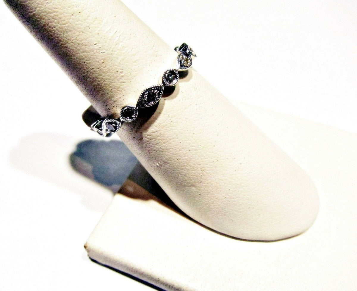 DIAMOND ROUND BRILLIANT SHAPE ANTIQUE STYLE ETERNITY BAND