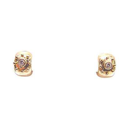 2 TOTAL ROUND BRILLIANT CUT DIAMONDS 1 ON EACH SET